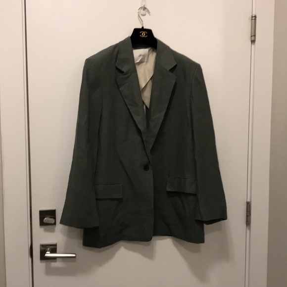 Wilfred “generation” linen blazer in green - med - Picture 13 of 16